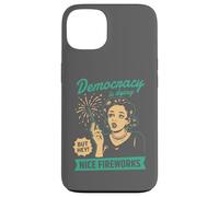 Democracy Dying Fireworks Political Satire Design Case for iPhone 13