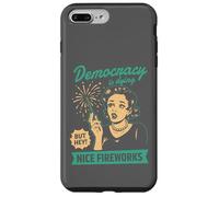 Democracy Dying Fireworks Political Satire Design Case for iPhone 7 Plus/8 Plus