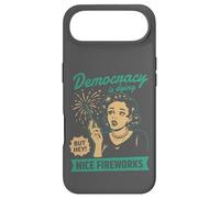 Democracy Dying Fireworks Political Satire Design Case for iPhone Air