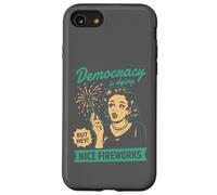 Democracy Dying Fireworks Political Satire Design Case for iPhone SE (2020) / 7/8