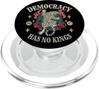 Democracy Has No Kings 86 47 Tiger | Social Justice Retro PopSockets PopGrip for MagSafe