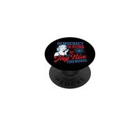 Democracy Is Dying But Hey Nice Fireworks - 4th July PopSockets Adhesive PopGrip