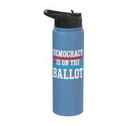 Democracy is On The Ballot Stainless Steel Insulated Water Bottle