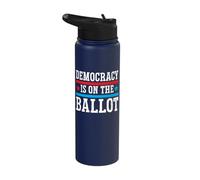 Democracy is On The Ballot Stainless Steel Insulated Water Bottle