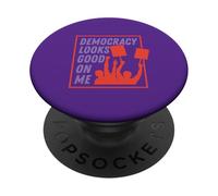 Democracy Looks Good on Me PopSockets Adhesive PopGrip