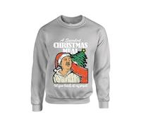 Democracy Manifest Christmas Jumper Get Your Hands Off My Present Succulent Chinese Meal Sweater Funny Ugly meme Unisex kid adult Sweatshirt(M, Heather Grey)