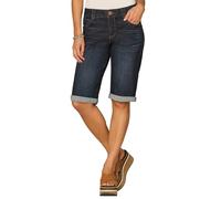 Democracy Women's Ab Solution 13" Bermuda Short, Dark Indigo Artisanal Denim, 8
