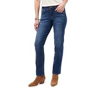 Democracy Womens Ab Solution High Rise Straight Leg Jean, Blue, 10