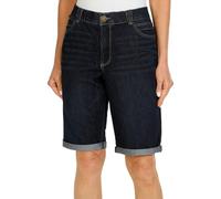 Democracy Women's Ab Solution Petite Bermuda Short Jeans, Indigo, 6