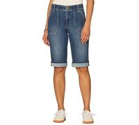 Democracy Womens Democracy Women's Ab Solution Utility BermudaDenim Shorts, Blue Denim, 14