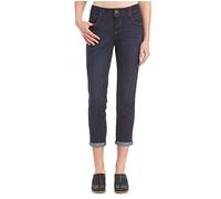 Democracy Women's Denim Jean, Ab Solution Crop, Blue, 10