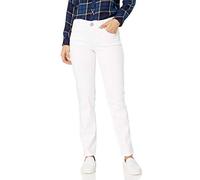 Democracy Women's Petite Ab Solution Straight Leg Jean, Optic White, 10