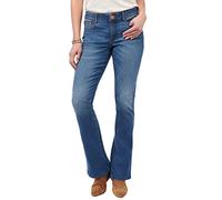 Democracy Women's Petite Plus Size Ab Solution Itty Bitty Boot Jean, Blue Artisanal, 6 Petite