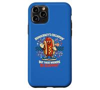 Democracy's Collapsin' Wieners Slappin' Hot Dog Funny USA Case for iPhone 11 Pro