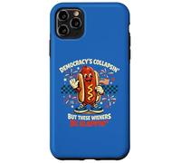 Democracy's Collapsin' Wieners Slappin' Hot Dog Funny USA Case for iPhone 11 Pro Max