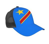 Democratic Republic of Congo Flag Baseball Cap Print Unisex Adjustable Hat Patriotic Sport Caps Black for Men Women