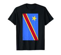 Democratic Republic of Congo Flag Pride Design Apparel T-Shirt