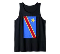 Democratic Republic of Congo Flag Pride Design Apparel Tank Top