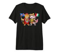 Democratic Republic of Congo Mexico Flag Congolese Mexican Premium T-Shirt