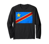 Democratic Republic of The Congo Flag for Men Women Kids Long Sleeve T-Shirt
