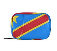 Democratic Republic of The Congo Flag Kinshasa Travel Bag with Detachable Compartments Convenient Pill Bag Organizer