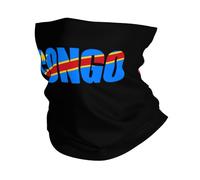 Democratic Republic Of The Congo Flag Women Men Bandana Windproof Headwear Multifunctional Neck Gaiter For Volleyball Outdoor Camping