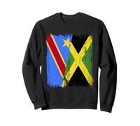 Democratic Republic of the Congo Jamaica Half Flag Sweatshirt