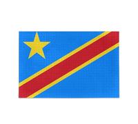 Democratic Republic of The Congo National Flag (1) Puzzles for Adults Challenging Puzzle Perfect for Nights 500 Piecing
