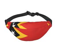 Democratic Republic of Timor-Leste Boys Crossbody Waist Bag, Large Travel Fashion Waist Bag for Sports, Running, Cycling, Traveling, Fishing