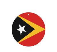 Democratic Republic Of Timor-Leste Car Air Fresheners Cards - 6 Pieces,Cardstock Scented Decor For Cars,Bedrooms, Closets