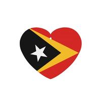Democratic Republic Of Timor-Leste Car Air Fresheners Cards - 6 Pieces,Cardstock Scented Decor For Cars,Bedrooms, Closets