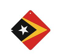 Democratic Republic Of Timor-Leste Car Air Fresheners Cards - 6 Pieces,Cardstock Scented Decor For Cars,Bedrooms, Closets