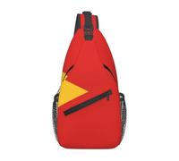 Democratic Republic of Timor-Leste Casual Crossbody Bag Durable Large Capacity Lightweight and Breathable Suitable for Various Outdoor Venues