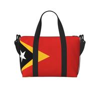 Democratic Republic of Timor-Leste Large-Capacity Travel Bag with Adjustable Shoulder Strap, Suitable for Sports, Fishing, and Fitness.