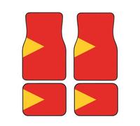 Democratic Republic of Timor-Leste Print Car Floor Mat Pads - Front Back Rugs All-Weather Auto Foot Mat Set of 4 Pieces, for Women Men