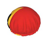Democratic Republic of Timor-Leste Print Shower Cap - Reusable, Double Layer, Breathable, Adjustable Elastic Strap, Hotel Travel Essentials