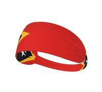 Democratic Republic of Timor-Leste Printed Sports Headbands Wicking Hair Headwraps, Non-Slip Workout Headbands for Gym, Running, Yoga, Tennis