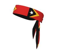 Democratic Republic of Timor-Leste Sports Head Tie. Comfortable, Breathable, Fashionable, Unisex, Suitable for Running, Yoga, Fitness and Other Sports.