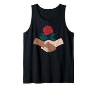 Democratic Socialism Socialist of America Rose Handshake Tank Top