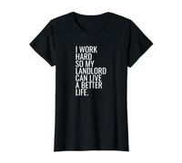 Democratic Socialist Affordable Housing Value Graphic T-Shirt, Women, Black, XS
