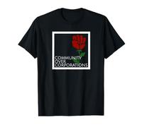 Democratic Socialist Community Over Corporations Value Graphic T-Shirt