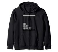 Democratic Socialist End Wealth Inequality Zip Hoodie