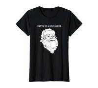 Democratic Socialist Santa Anti Capitalism Leftist Christmas Value Graphic T-Shirt