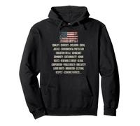 Democrats Values Equality Diversity Education Pullover Hoodie