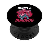 Demodog Funny Dog Adoption Humorous Rescuing Doggie Cute PopSockets Swappable PopGrip