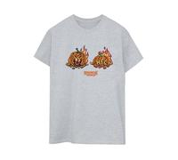 Demogorgon Pumpkin Boyfriend T-Shirt Stranger Things Grey S
