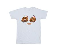 Demogorgon Pumpkin Cotton T-Shirt Stranger Things White L