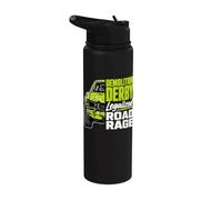Demolition Derby Driver Crash Cars Demo Derby Stainless Steel Insulated Water Bottle