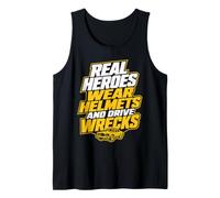 Demolition Derby Driver Crash Demo Derby Wrecks Tank Top