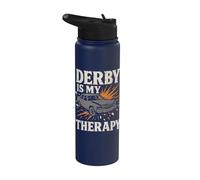 Demolition Derby Fan Pit Crew Crash Driver Fair Identity Stainless Steel Insulated Water Bottle